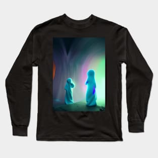 STYLISH 2 GHOSTS ON HALLOWEEN Long Sleeve T-Shirt